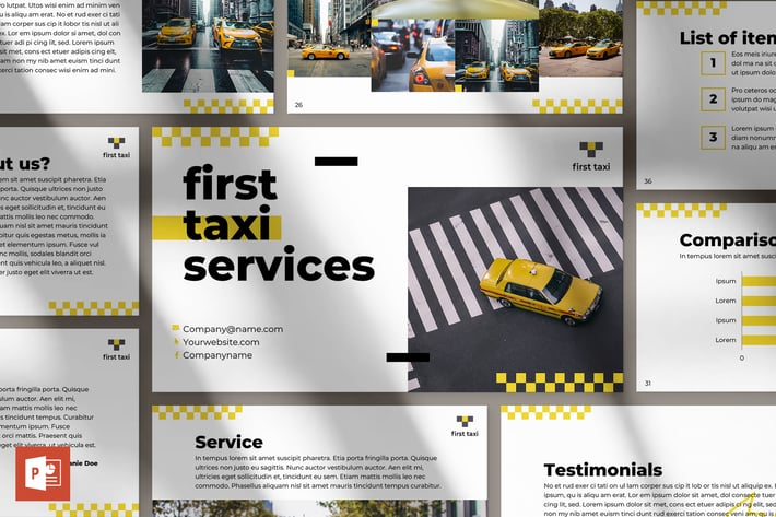 Taxi Services PowerPoint Presentation Template