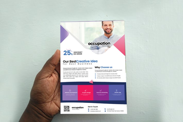 Business Flyer Template For Freelancing Companies 