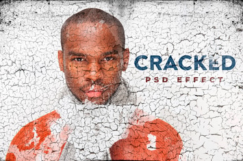Cracked Painted Texture Mockup