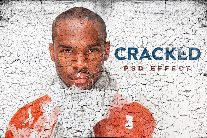 Cracked Painted Texture Mockup