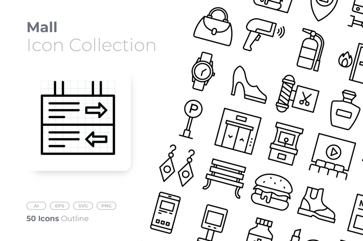Mall Outline Icon