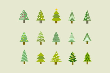 15 Christmas Tree Icons