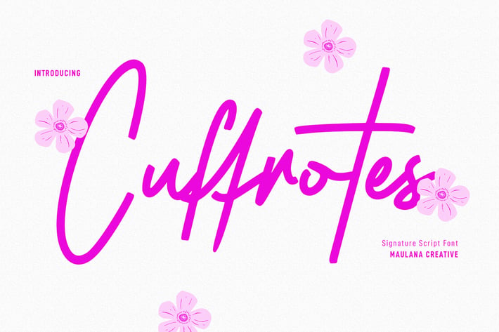 Cuffrotes Signature Script Font