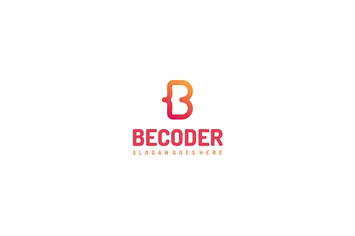 B Letter-Code Logo