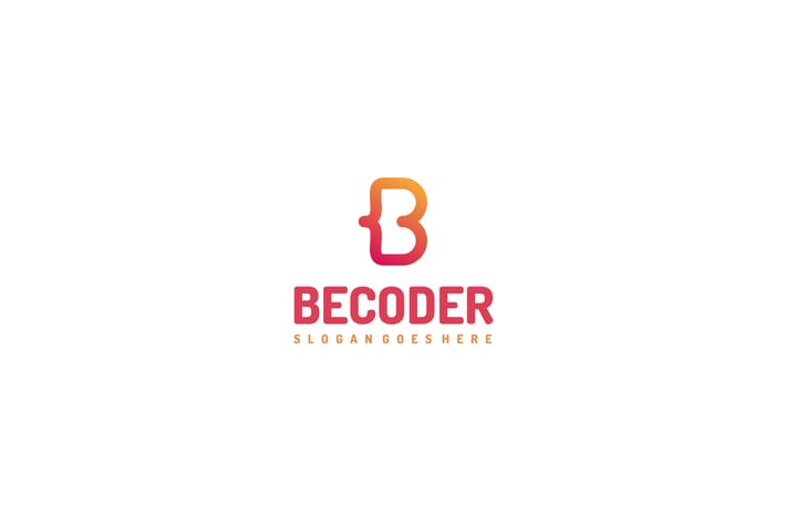 B Letter-Code Logo