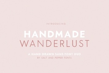 Handmade Wanderlust Font Duo