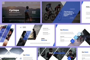 Cyclope - Bicycle Powerpoint Template