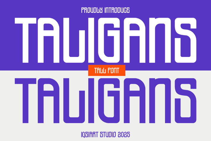 Taligans - Tall Font