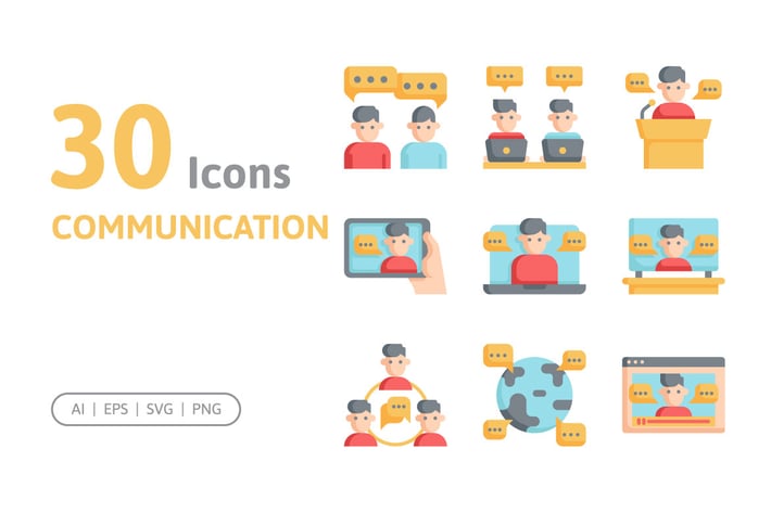 30 Communication Icons