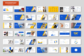 Blue Orange Powerpoint Presentation