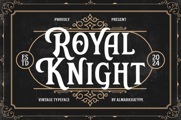 Royal Knight – Vintage Font