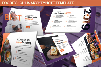 Foodey - Culinary Keynote Template
