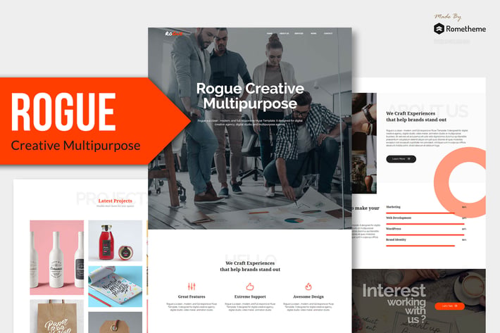 ROGUE - Creative Multi-purpose MUSE Template