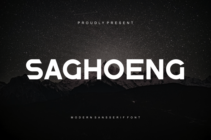 Saghoeng - Modern Sansserif Font
