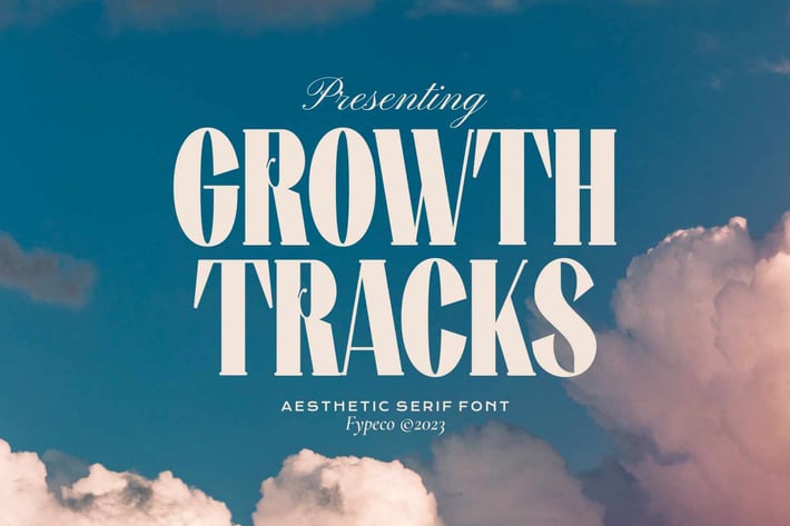 Growth Tracks - Aesthetic Serif Font