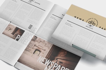Tabloid Size Newspaper Mockups