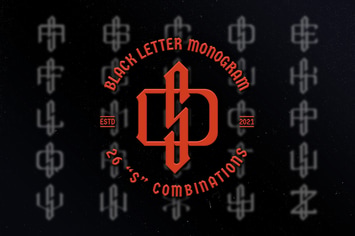 S Black Letter Monogram Logo Vol.3