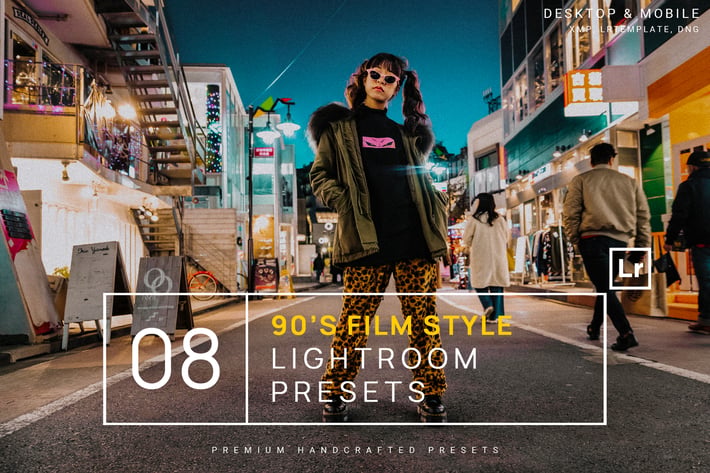 90s Film Style Lightroom Presets + Mobile
