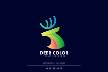 Deer Colorful Logo