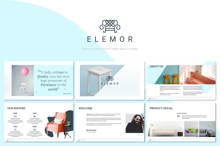 Elemor - Creative Furniture Powerpoint Template
