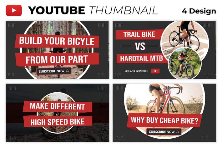 Bicycle Youtube Thumbnail Template