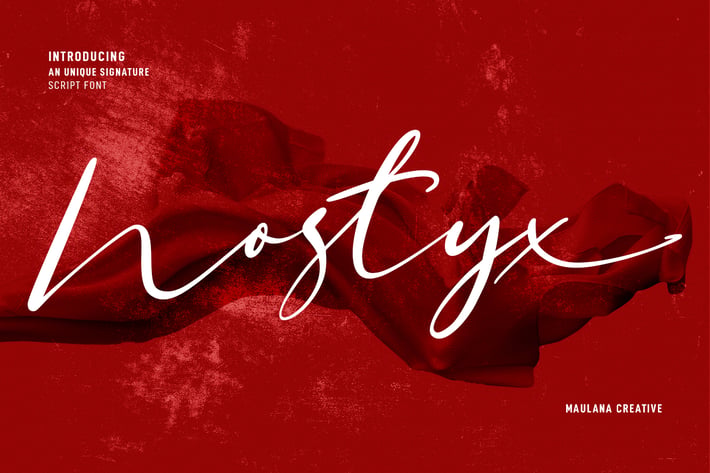 Nostyx Unique Signature Script Font