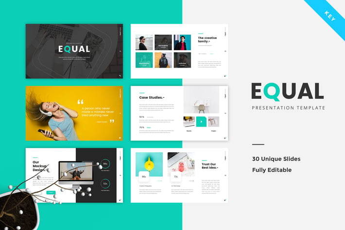 Equal - Minimal Keynote Template