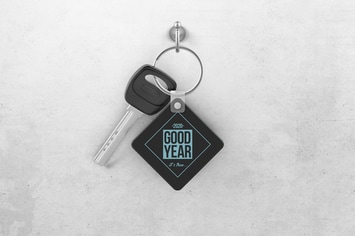 Rhombus Keychain Mockup
