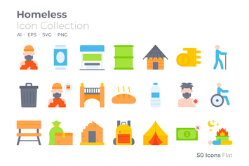 Homeless Color Icon