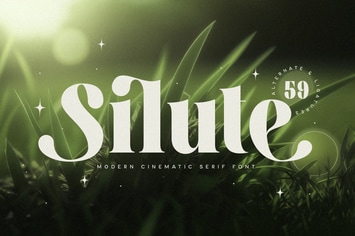 Silute - Luxury Cinematic Serif Font + Webfont