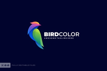 Bird Color Logo Template