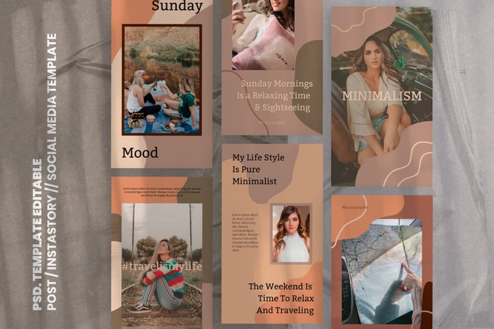 TRVL. Social Media Template & Stories