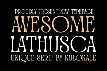 Awesome Lathusca Serif Font