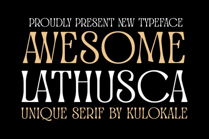 Awesome Lathusca Serif Font