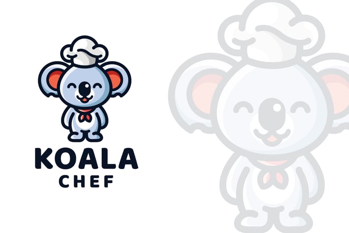 Koala Chef Logo Template