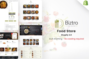 Biztro - Food Store & Delivery Shopify theme 