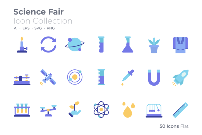 Science Fair Color Icon