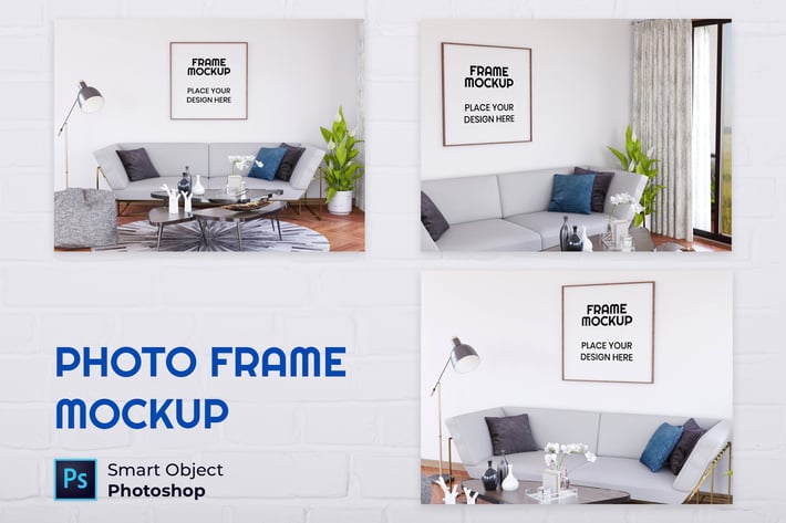 Blank Photo Frame Mockup
