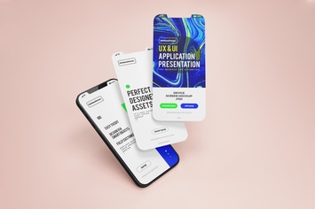 iPhone 12 App Mock-Up Template
