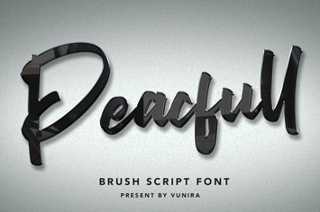 Peacfull | Brush Script Font