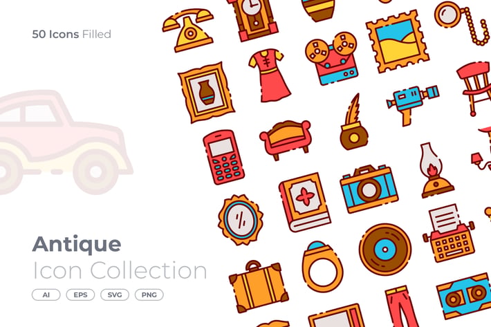 Antique Filled Icon