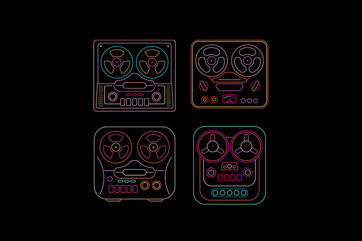 Retro Tape Recorders