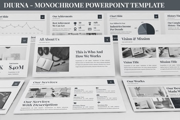 Diurna - Monochrome Powerpoint Template