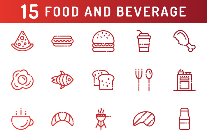 Food and Beverage Icons