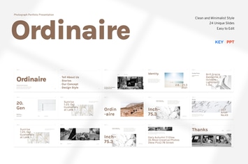 Ordinaire - Photograph Portfolio Presentation