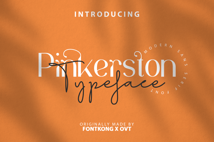 Pinkerston - Modern Sans Serif Font