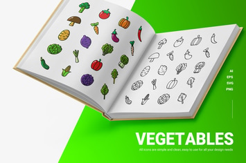 Vegetables - Icons