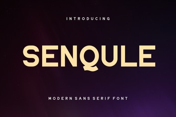 Senqule - Modern Sans Serif Font