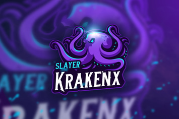KrakenX Slayer - Mascot & Esport Logo