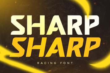 Sharp - Racing Font